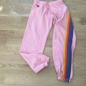 Aviator nation 5 stripe sweatpants